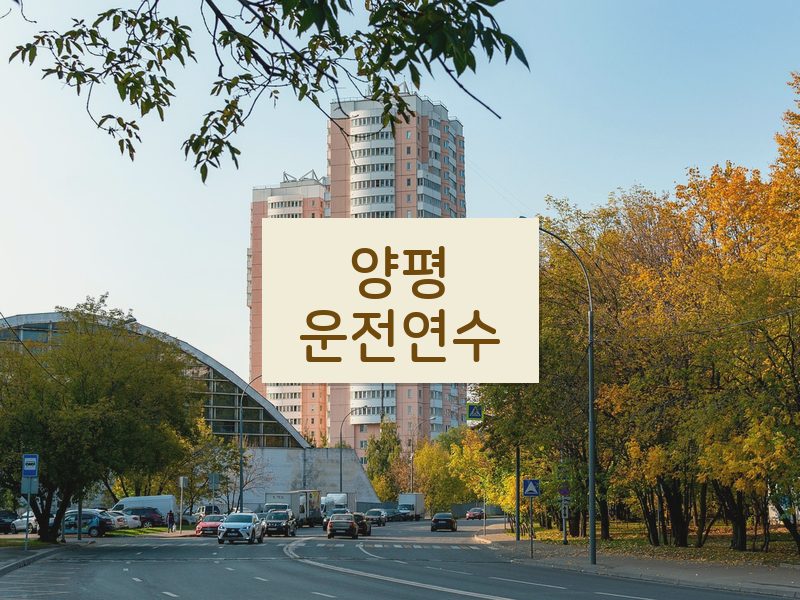 양평운전연수 후기