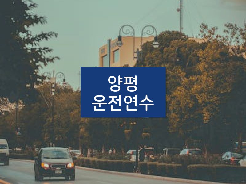 양평운전연수 후기