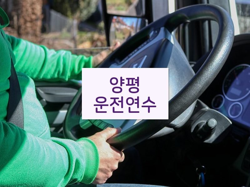양평운전연수 후기