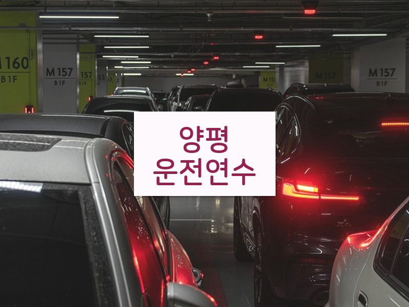 양평운전연수 후기