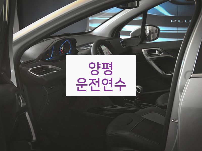 양평운전연수 후기