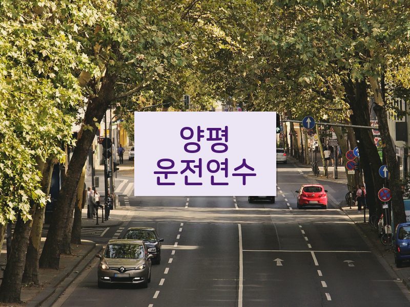 양평운전연수 후기