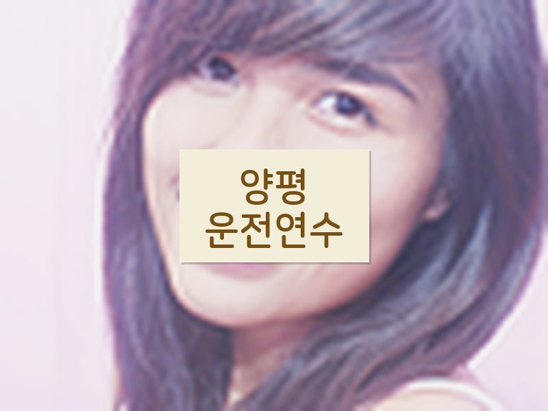 양평운전연수 후기