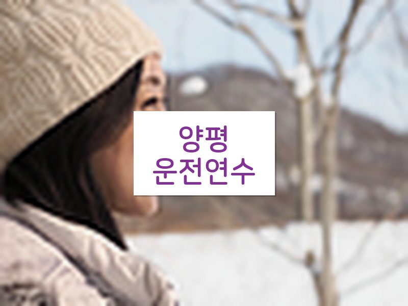 양평운전연수 후기