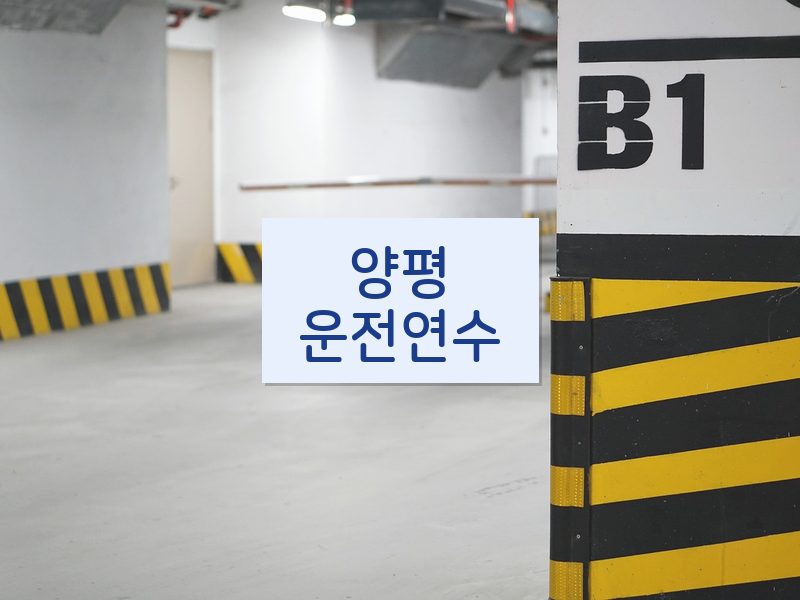 양평운전연수 후기