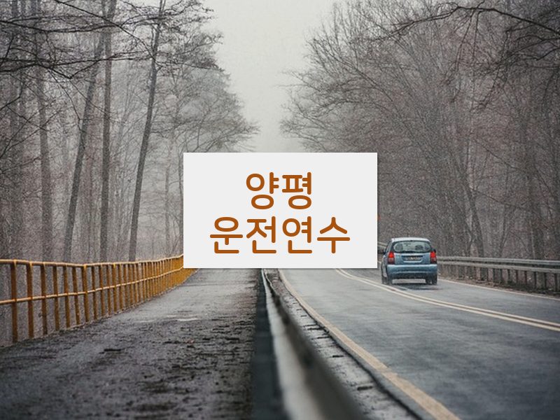 양평운전연수 후기