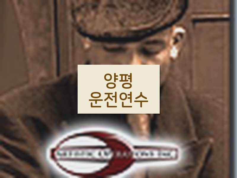 양평운전연수 후기