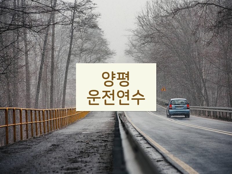 양평운전연수 후기
