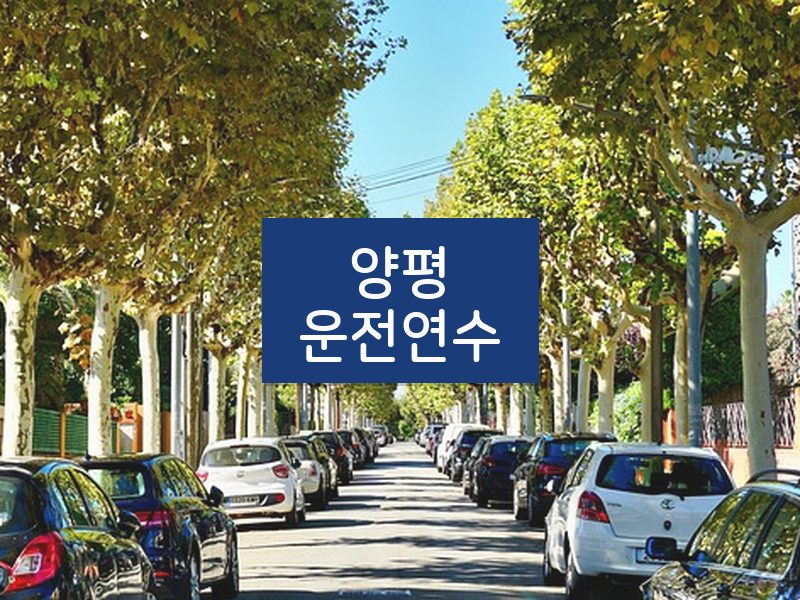 양평운전연수 후기