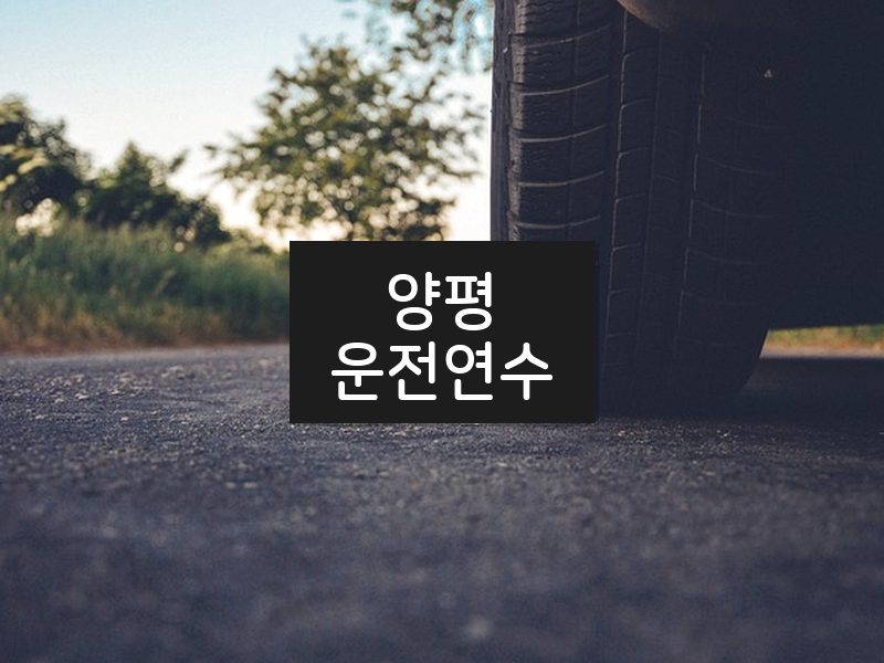 양평운전연수 후기