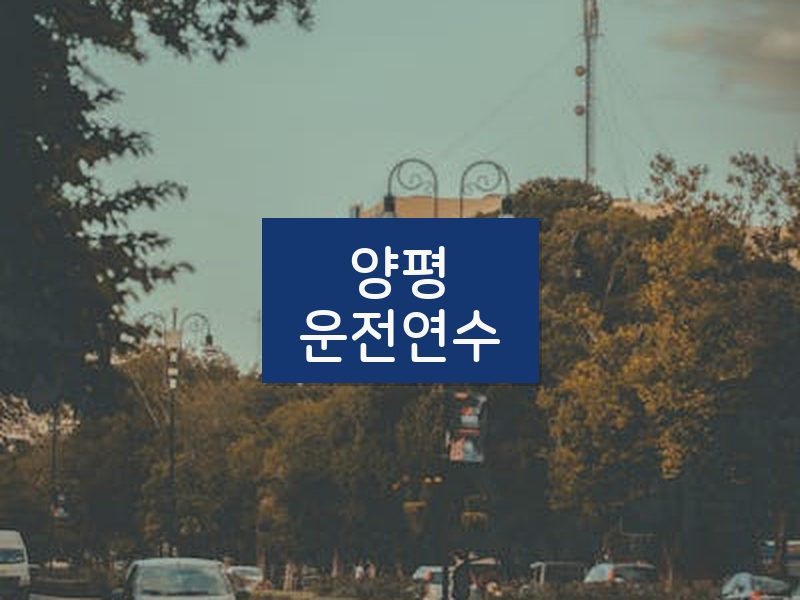 양평운전연수 후기