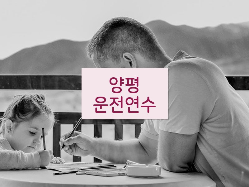 양평운전연수 후기