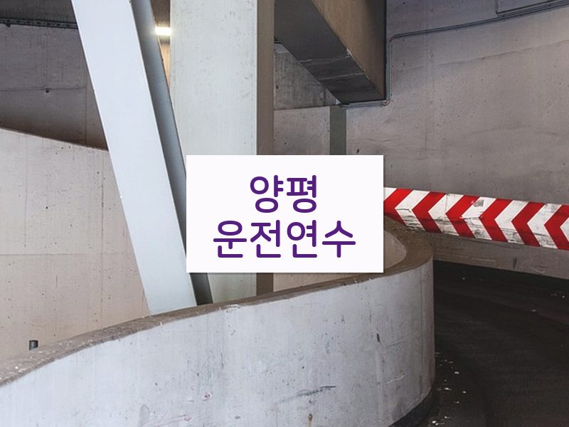 양평운전연수 후기