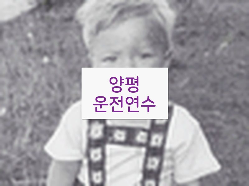 양평운전연수 후기