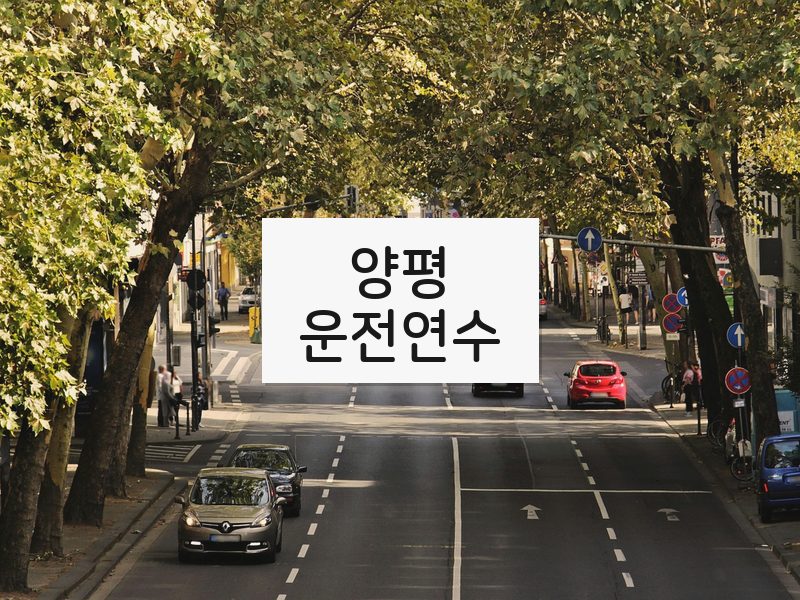 양평운전연수 후기