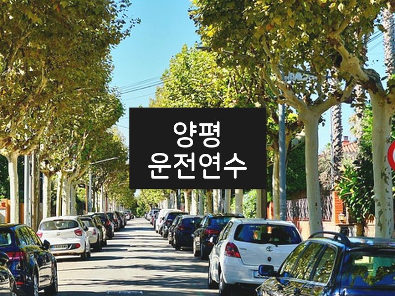 양평운전연수 후기