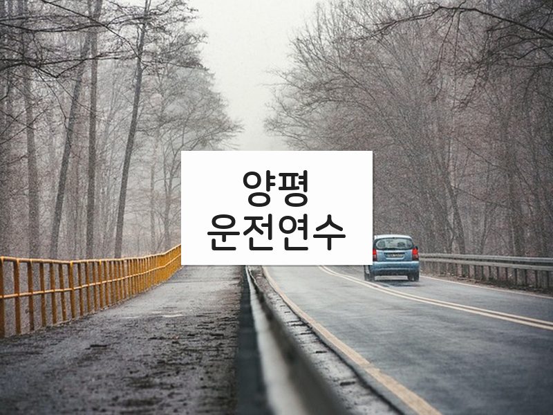 양평운전연수 후기