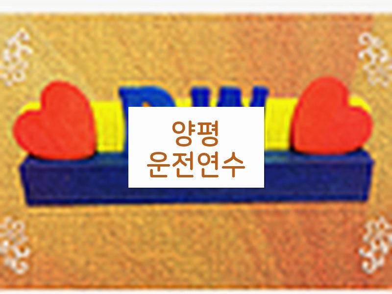 양평운전연수 후기