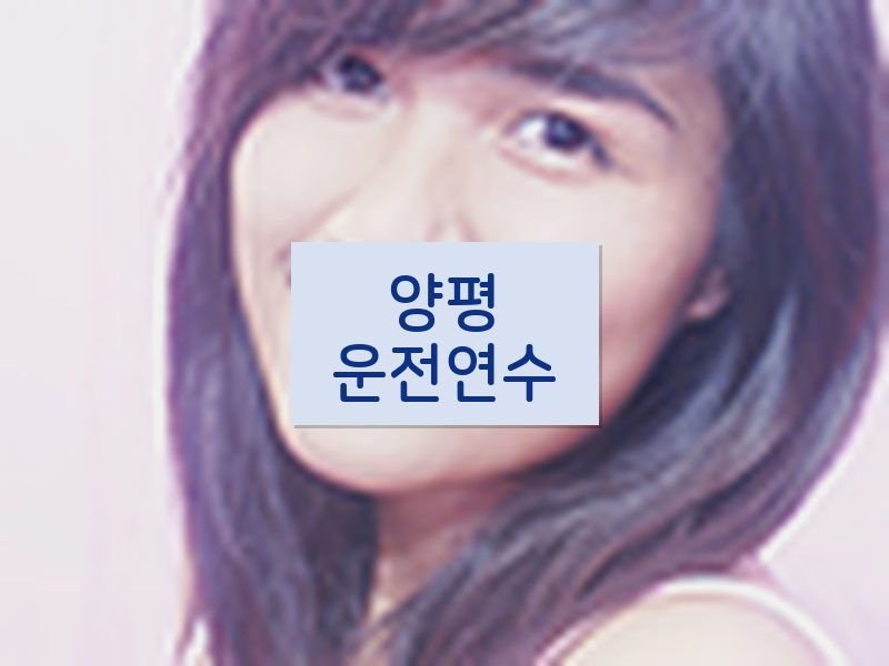 양평운전연수 후기