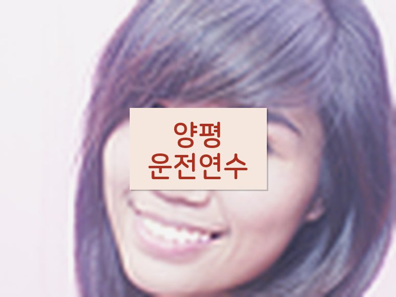양평운전연수 후기