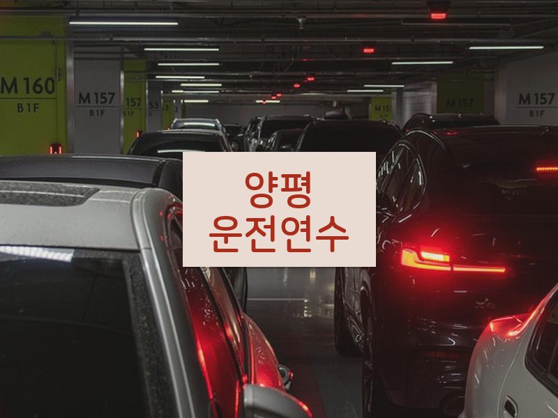 양평운전연수 후기