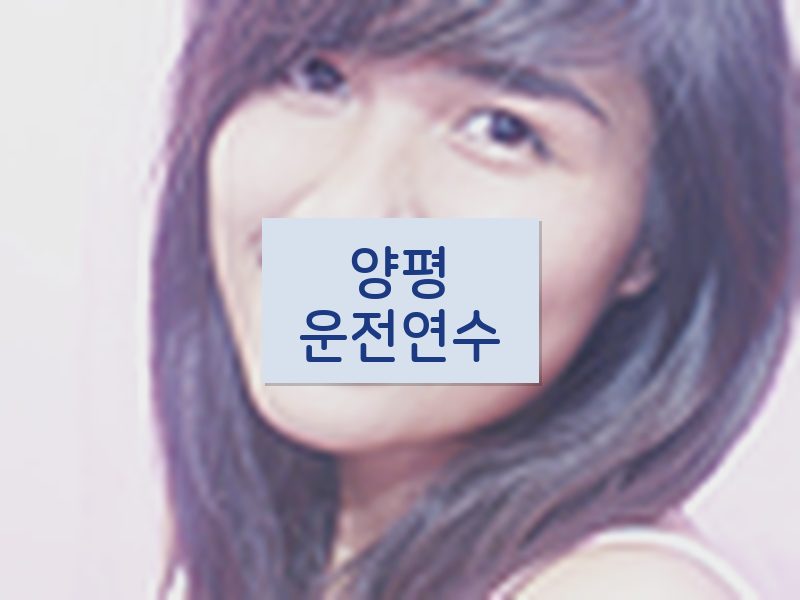 양평운전연수 후기