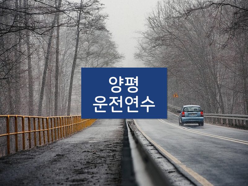 양평운전연수 후기
